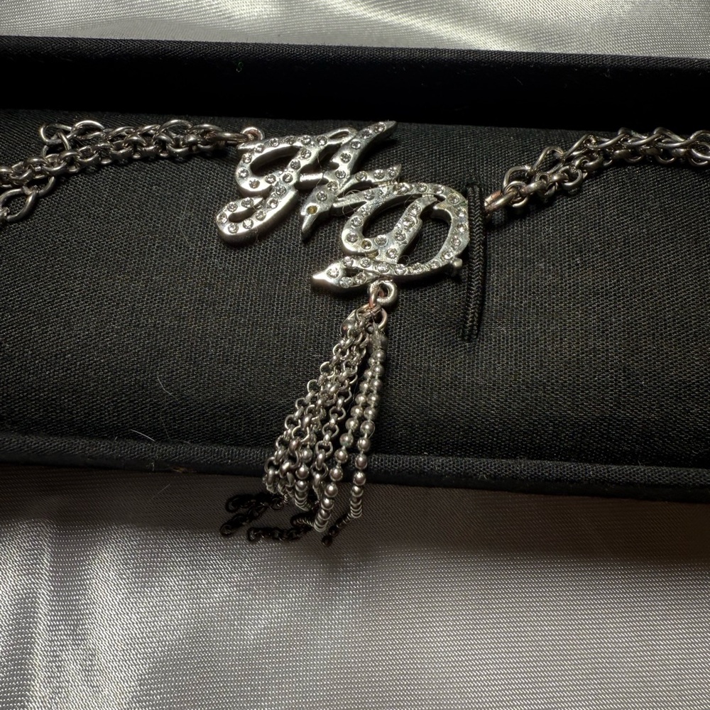 Harley Davison Necklace with diamonds on the HD (Very Rare)